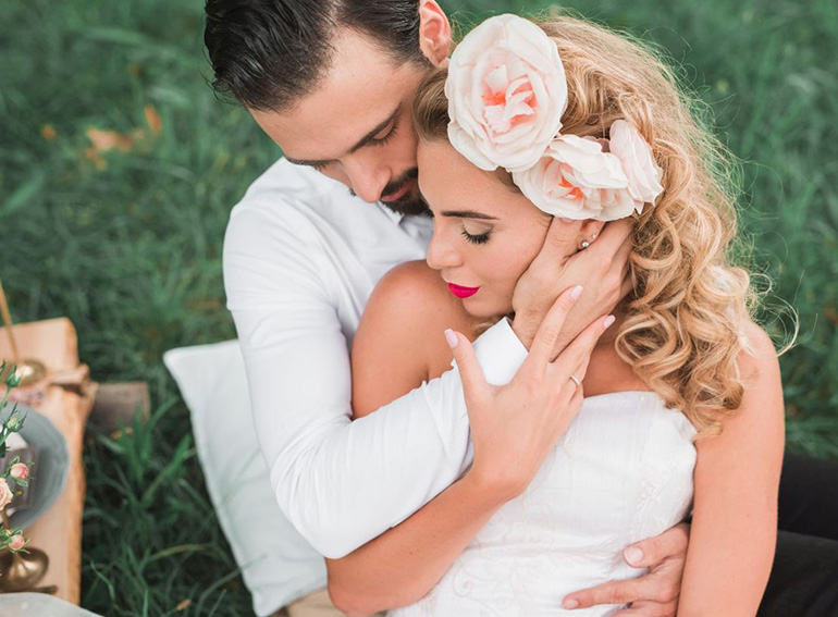 hochzeit, peach, hochzeitseinladungen, brautpaar