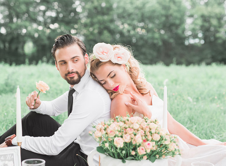 hochzeit, peach, hochzeitseinladungen, brautpaar