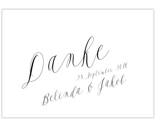 Dankeskarte, Hochzeit, lavendel, luxus