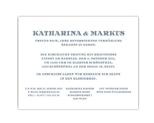 Hochzeitseinladung, modern, Design, trauung, klassisch