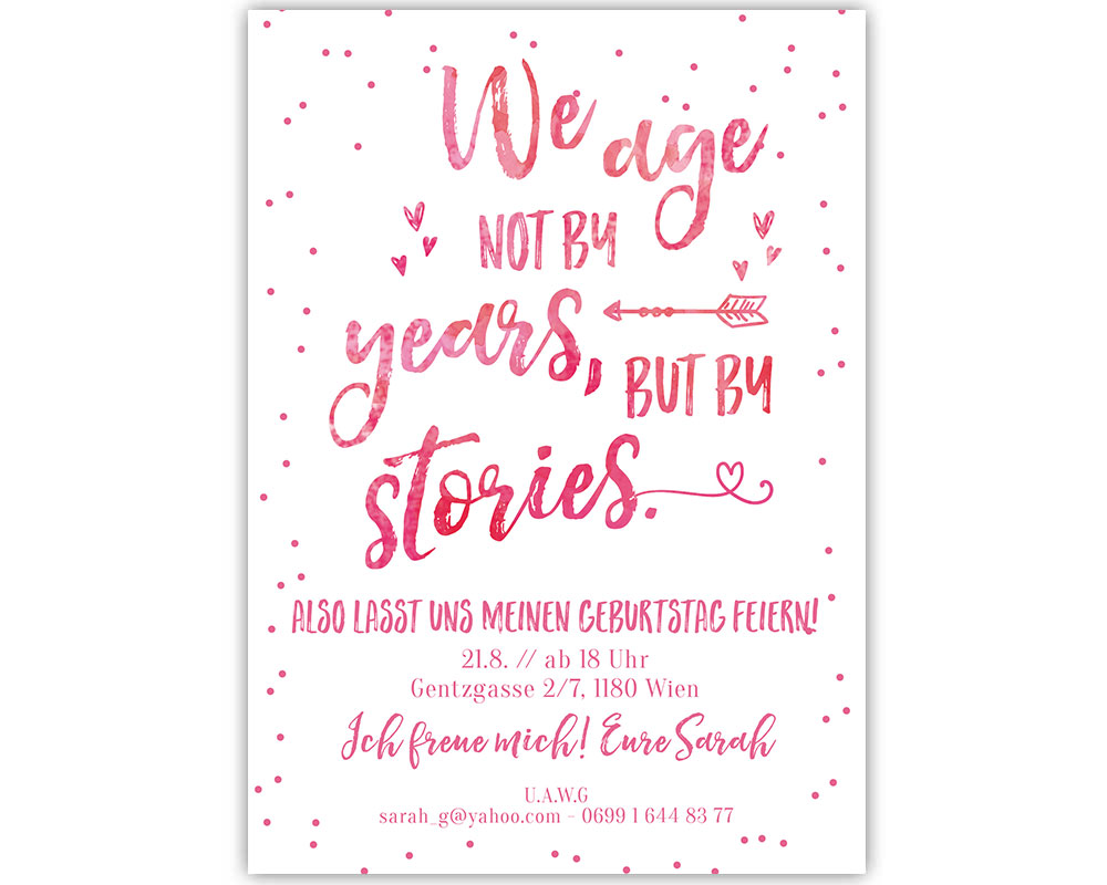 Susse Geburtstagseinladung Punkte Moderne Einladungskarten