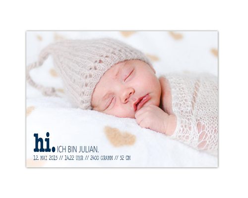 Geburtskarte, Geburtsanzeige, babykarte, modern, foto
