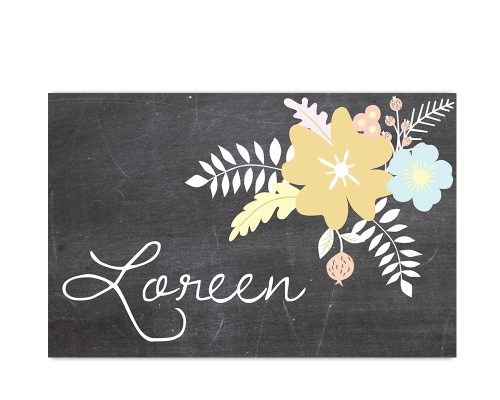 Namenskärtchen, chalkboard, Hochzeit, Tischdeko, vintage