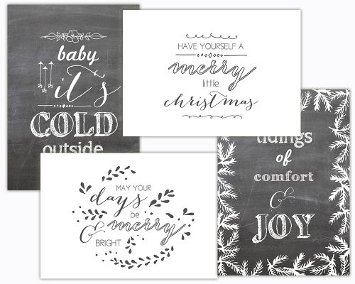 xmas, weihnachtskarte, chalkboard, modern