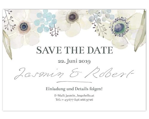 save the date, blumen, hochzeitseinladungen, romantisch